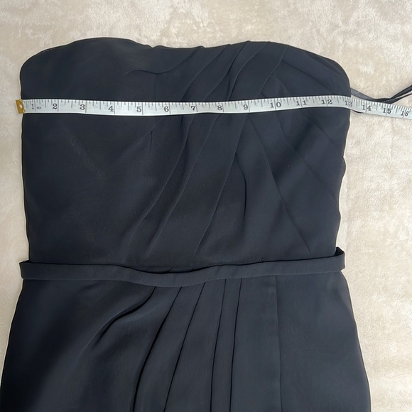 Kleinfeld Pleated-Bodice High-Low Bridesmaid Dress Black Size 2 NWT - Picture 13 of 15